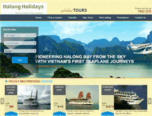 Tablet Screenshot of halongholidays.com